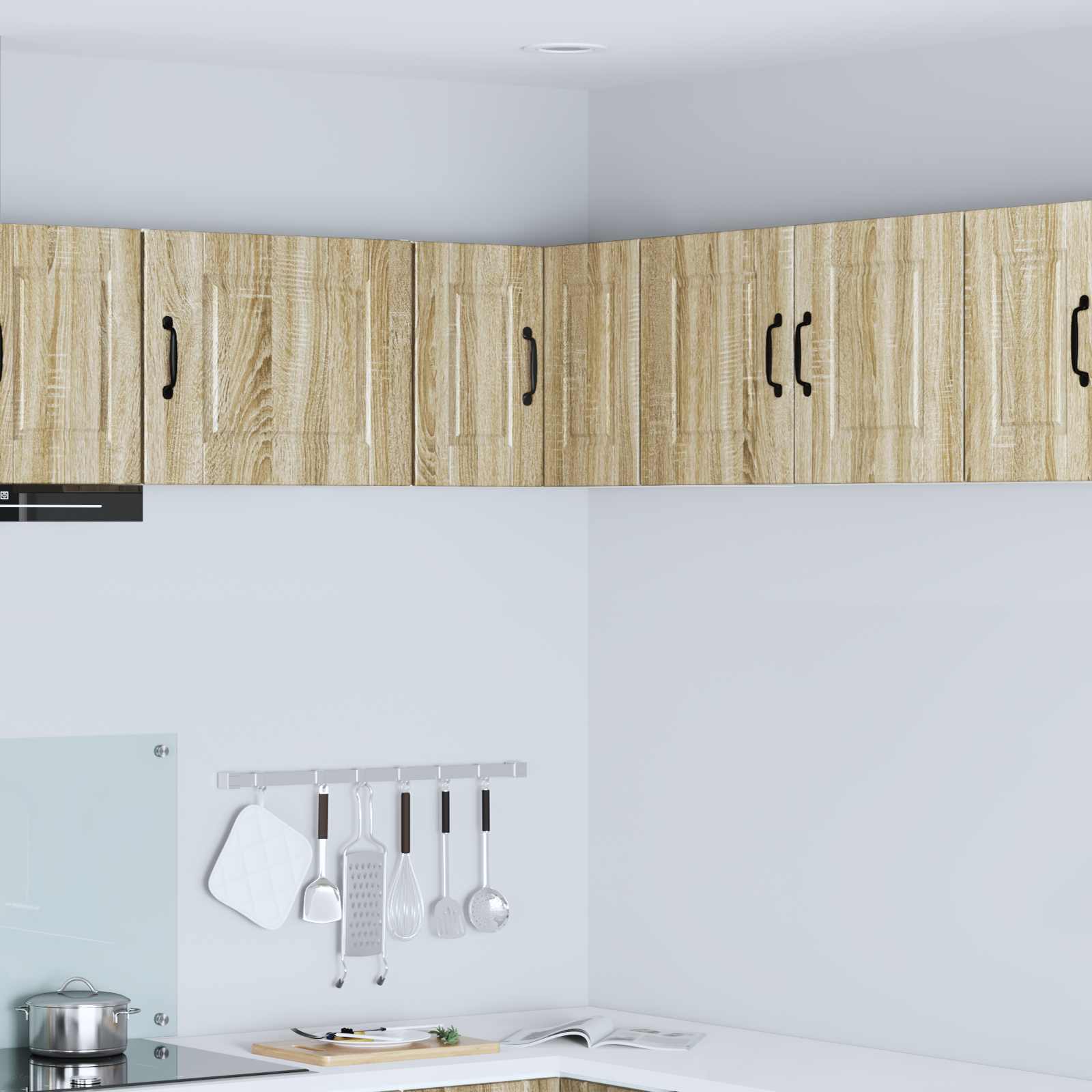 Wand-Eckschrank PORTO Sonoma-Eiche 57 x 57 x 40 cm