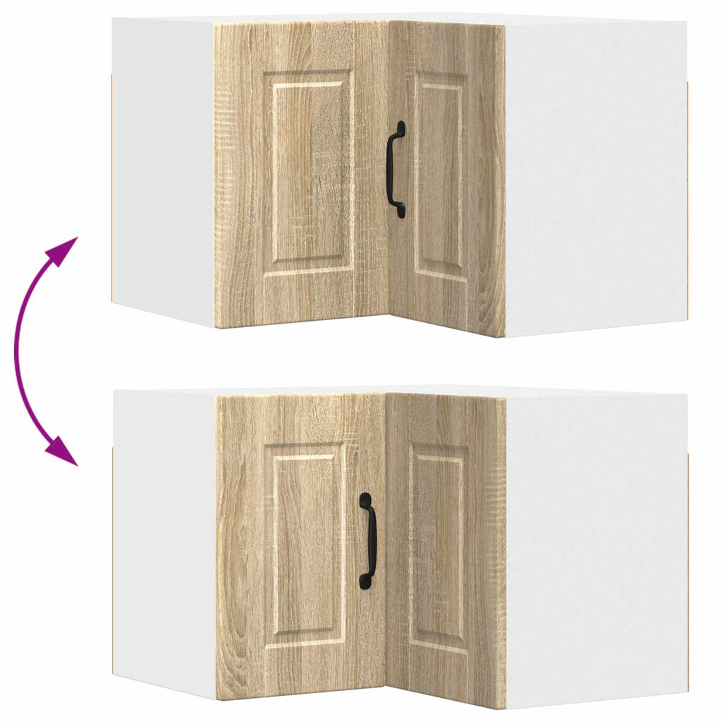 Wand-Eckschrank PORTO Sonoma-Eiche 57 x 57 x 40 cm