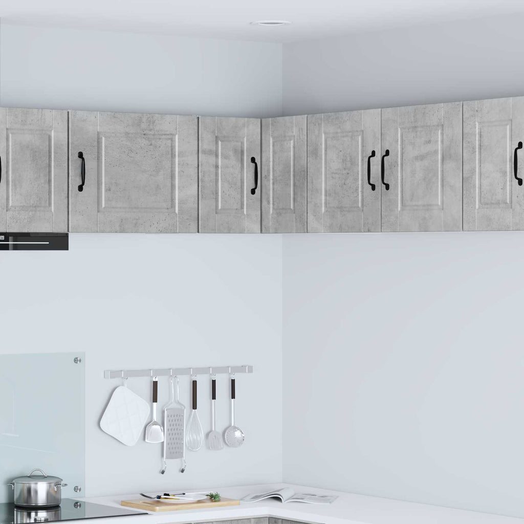 Wand-Eckschrank PORTO Beton Grau 57 x 57 x 40 cm Holzwerkstoff