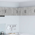 Wand-Eckschrank PORTO Beton Grau 57 x 57 x 40 cm Holzwerkstoff