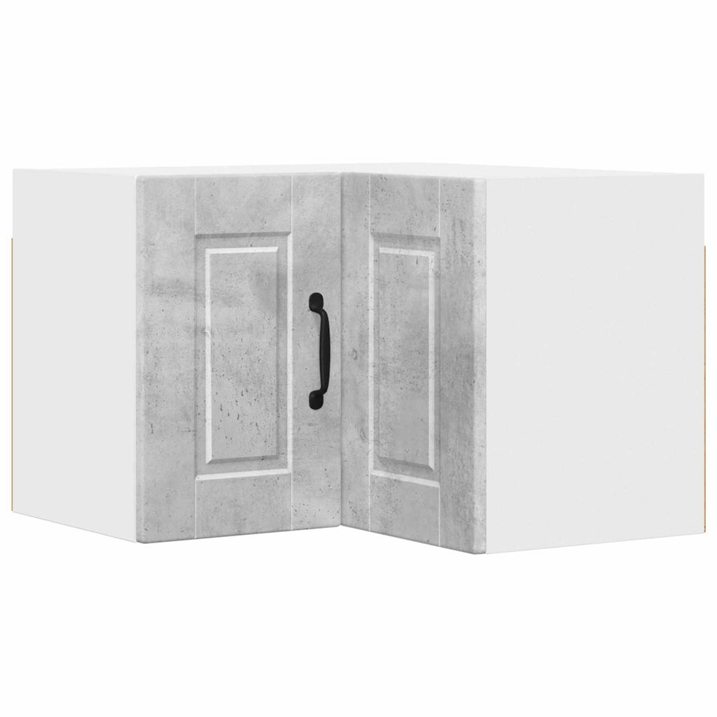 Wand-Eckschrank PORTO Beton Grau 57 x 57 x 40 cm Holzwerkstoff