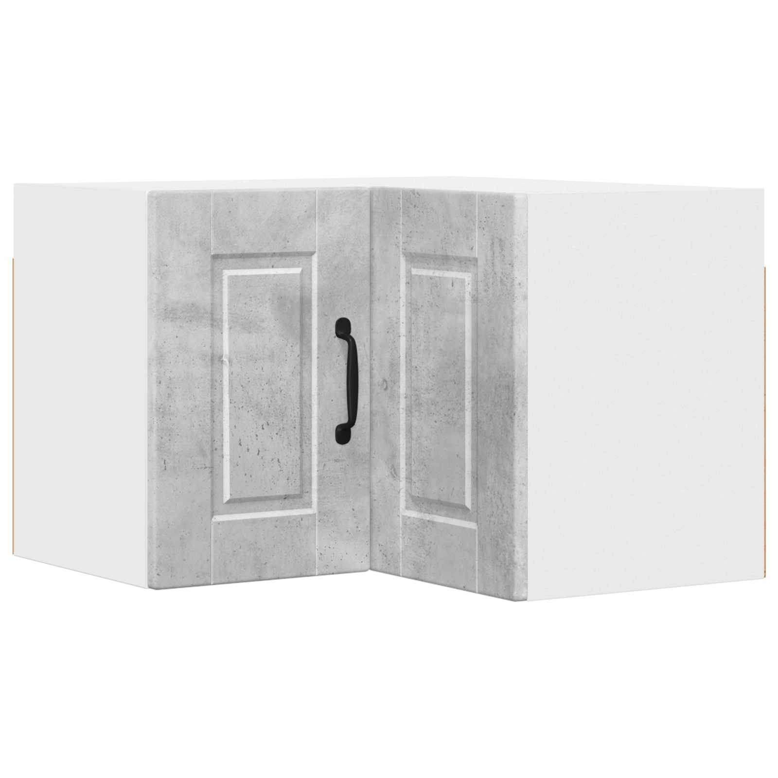 Wand-Eckschrank PORTO Beton Grau 57 x 57 x 40 cm Holzwerkstoff