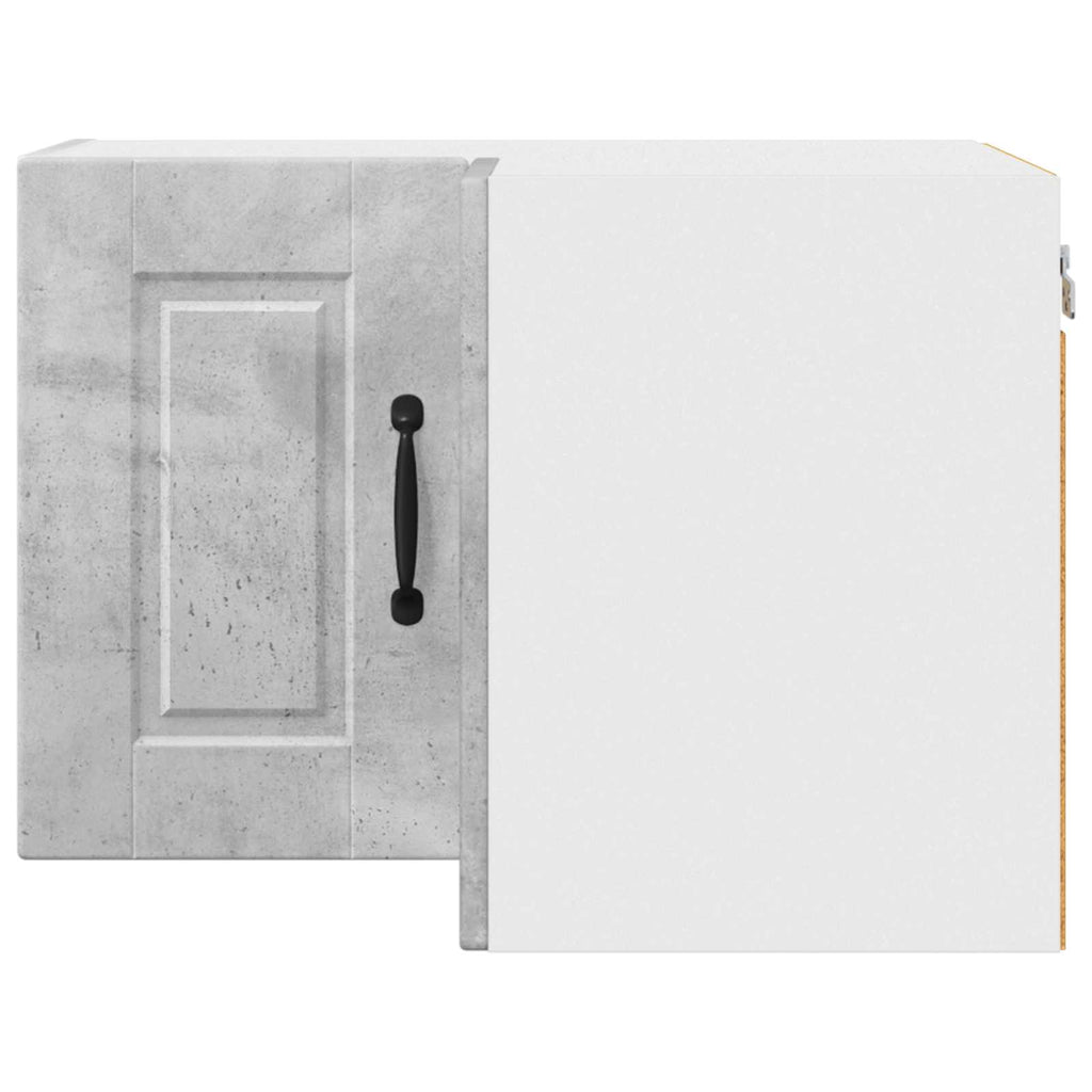 Wand-Eckschrank PORTO Beton Grau 57 x 57 x 40 cm Holzwerkstoff