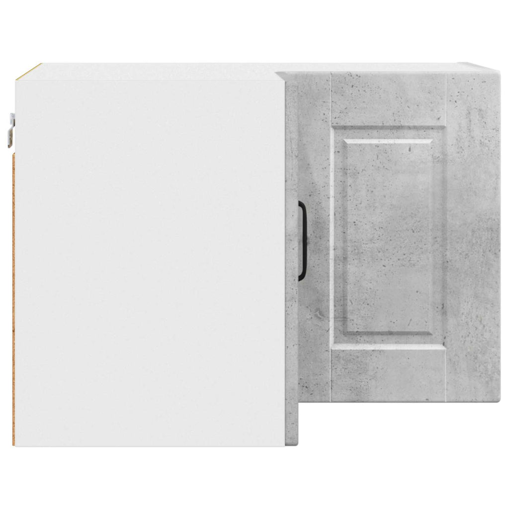 Wand-Eckschrank PORTO Beton Grau 57 x 57 x 40 cm Holzwerkstoff