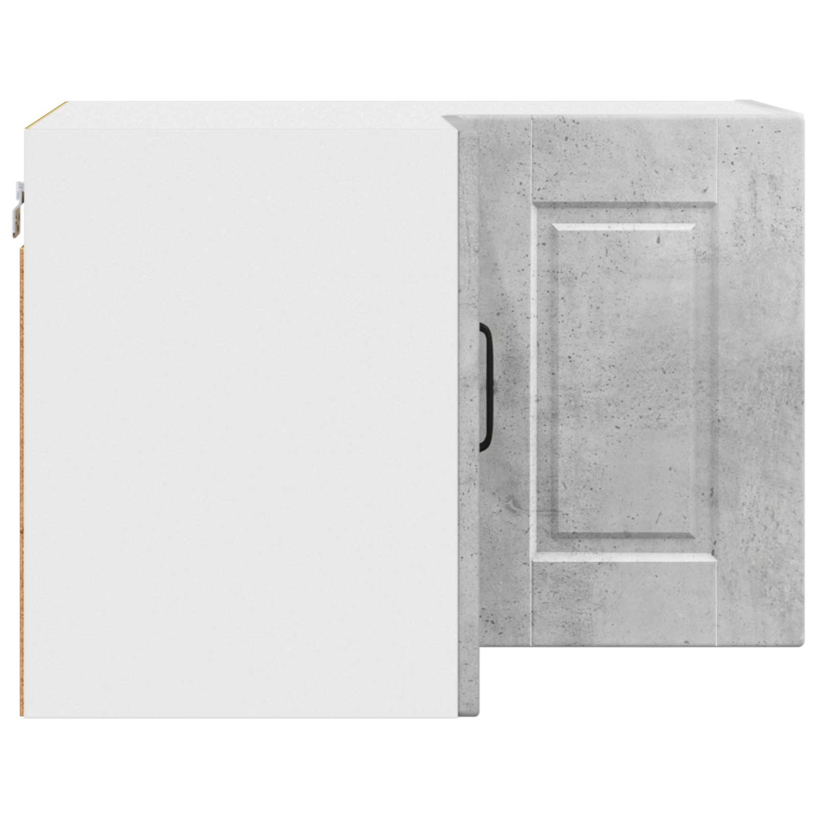 Wand-Eckschrank PORTO Beton Grau 57 x 57 x 40 cm Holzwerkstoff