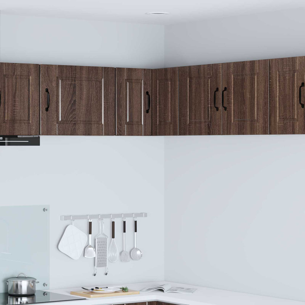 Wand-Eckschrank PORTO Braun Eichen-Optik 57 x 57 x 40 cm