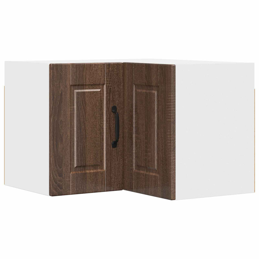 Wand-Eckschrank PORTO Braun Eichen-Optik 57 x 57 x 40 cm