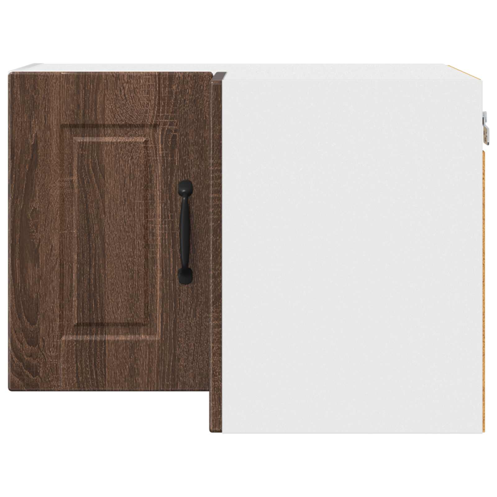 Wand-Eckschrank PORTO Braun Eichen-Optik 57 x 57 x 40 cm