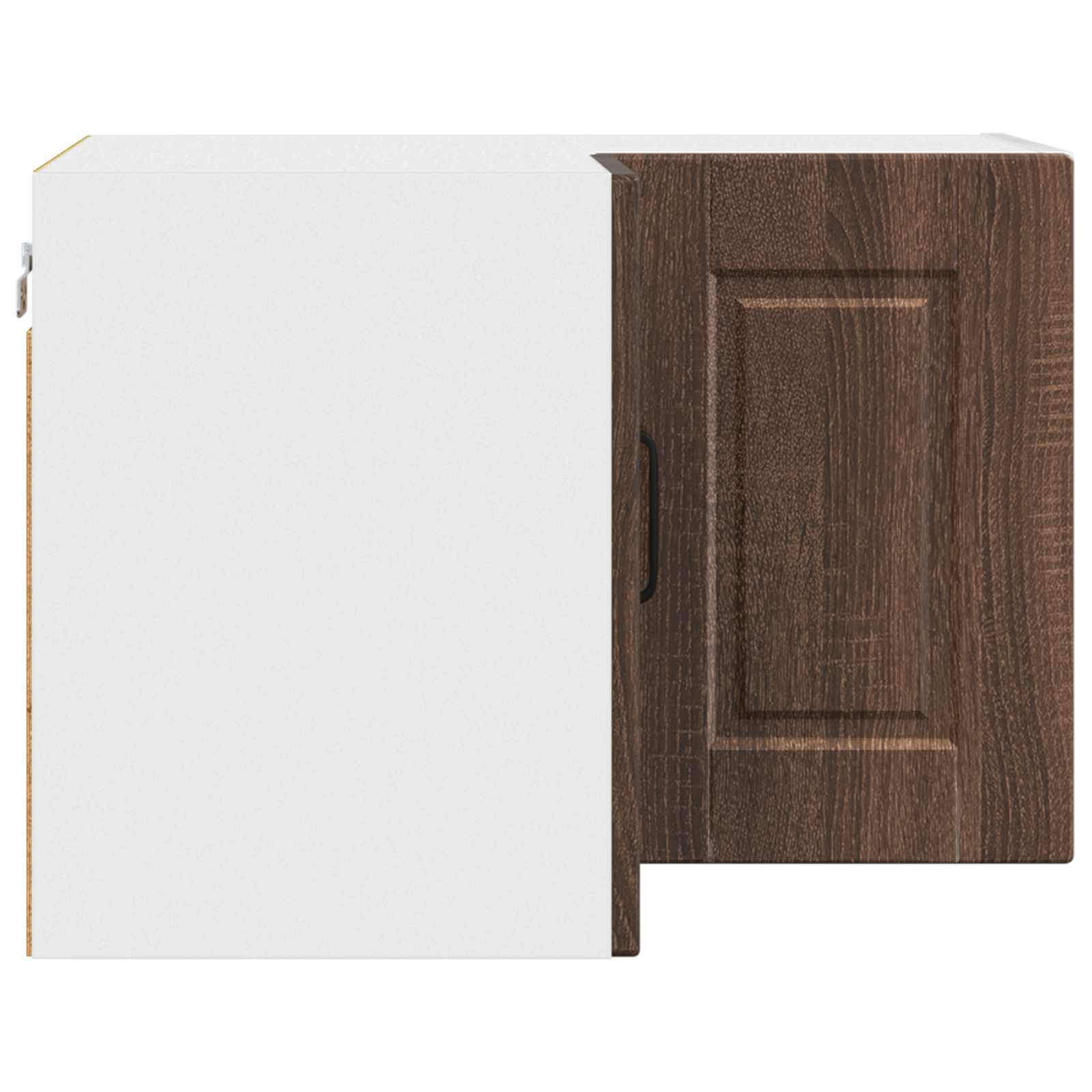 Wand-Eckschrank PORTO Braun Eichen-Optik 57 x 57 x 40 cm