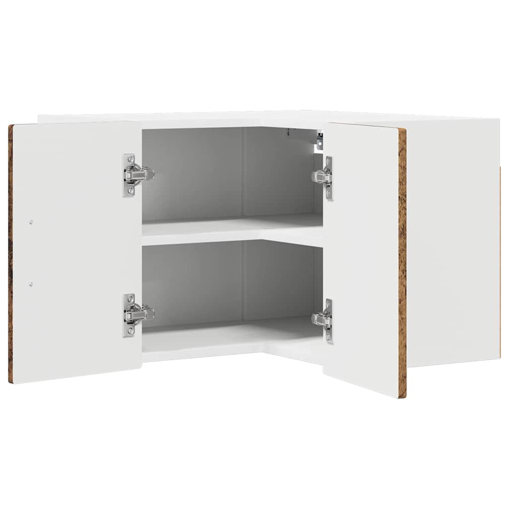 Wand-Eckschrank PORTO Altholz 57 x 57 x 40 cm Holzwerkstoff