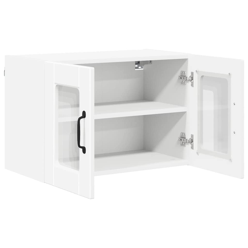 Wandglas-Schrank PORTO Weiß 60 x 31 x 40 cm Holzwerkstoff