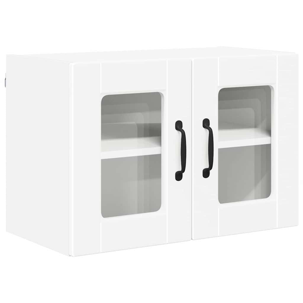 Wandglas-Schrank PORTO 2 pcs Weiß 60 x 31 x 40 cm Holzwerkstoff