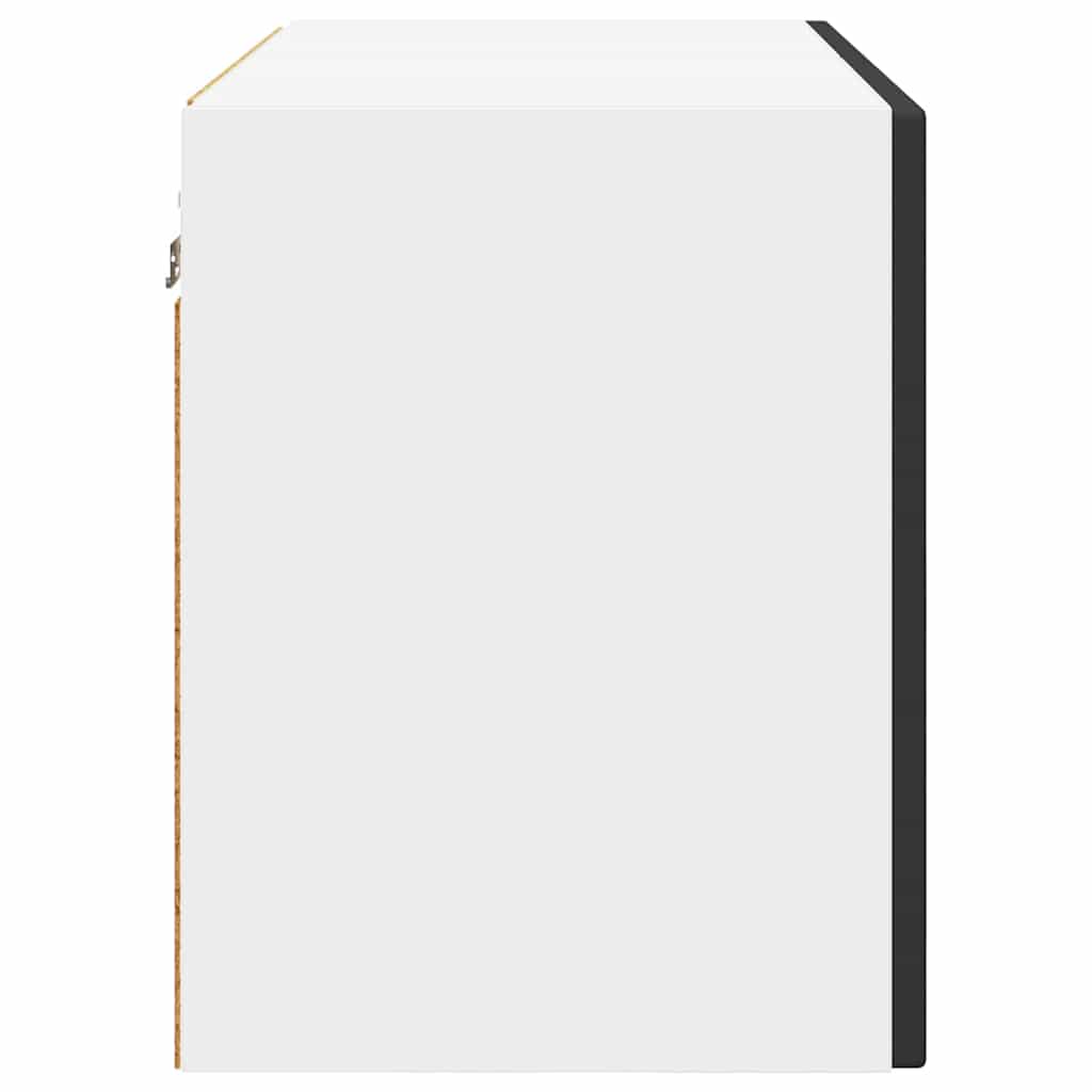 Wandglas-Schrank PORTO 2 pcs Schwarz 60 x 31 x 40 cm