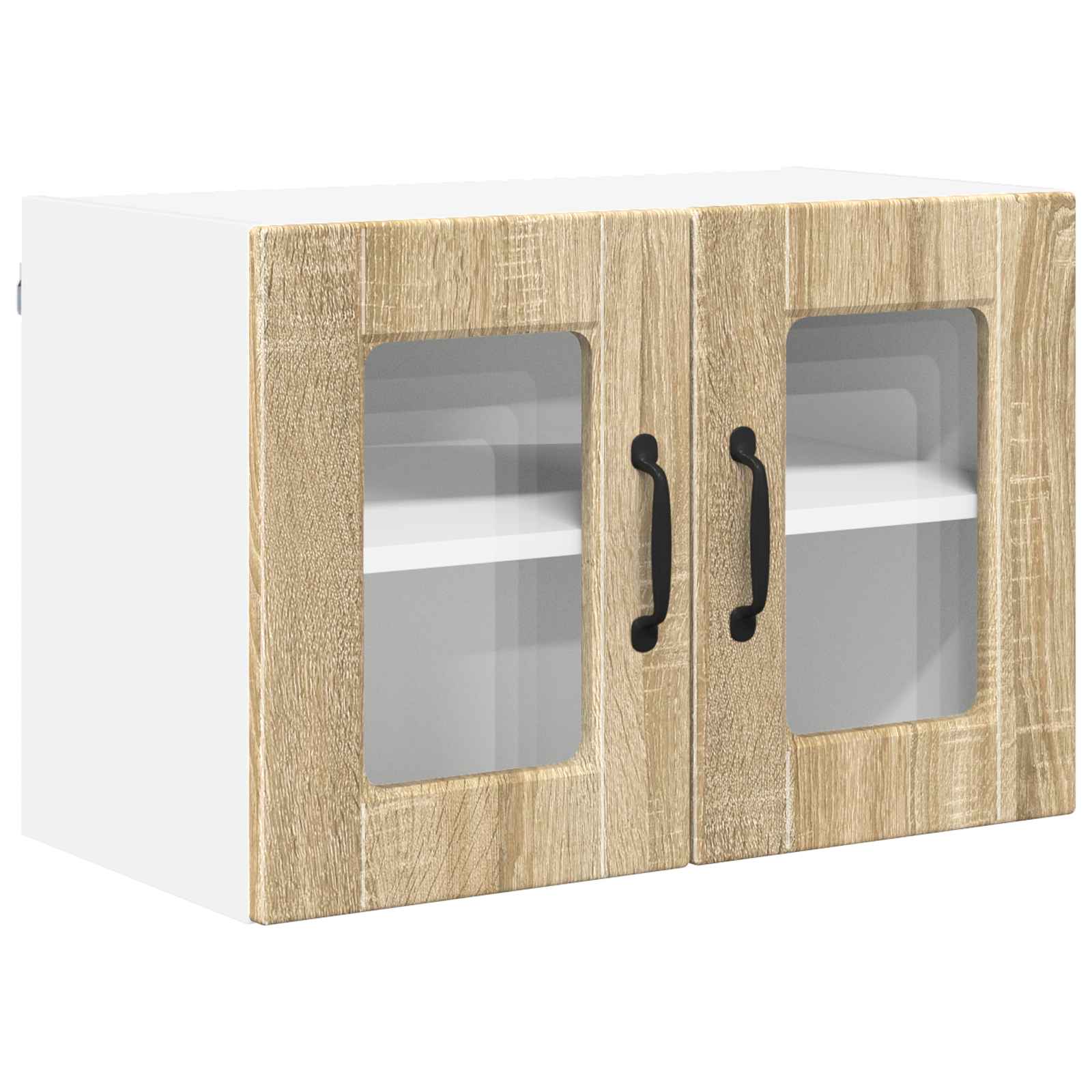 Wandglas-Schrank PORTO Sonoma-Eiche 60 x 31 x 40 cm