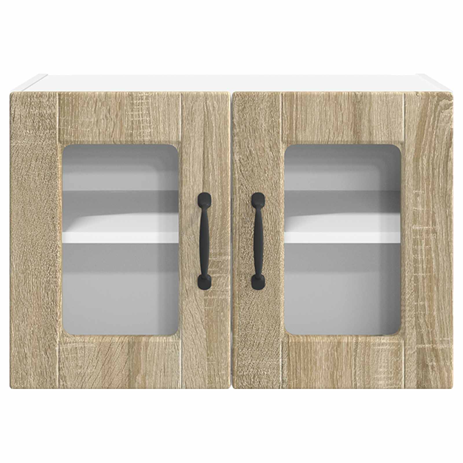 Wandglas-Schrank PORTO 2 pcs Sonoma-Eiche 60 x 31 x 40 cm