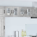 Wandglas-Schrank PORTO Beton Grau 60 x 31 x 40 cm Holzwerkstoff
