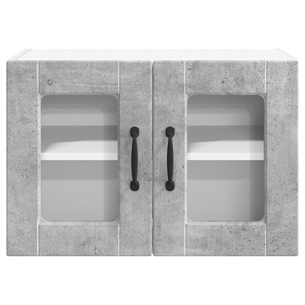 Wandglas-Schrank PORTO Beton Grau 60 x 31 x 40 cm Holzwerkstoff