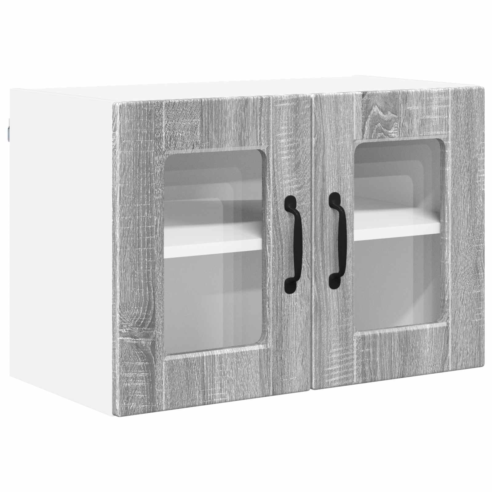 Wandglas-Schrank PORTO Graues Sonoma 60 x 31 x 40 cm