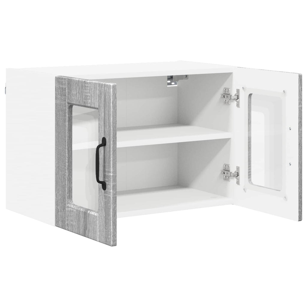 Wandglas-Schrank PORTO Graues Sonoma 60 x 31 x 40 cm