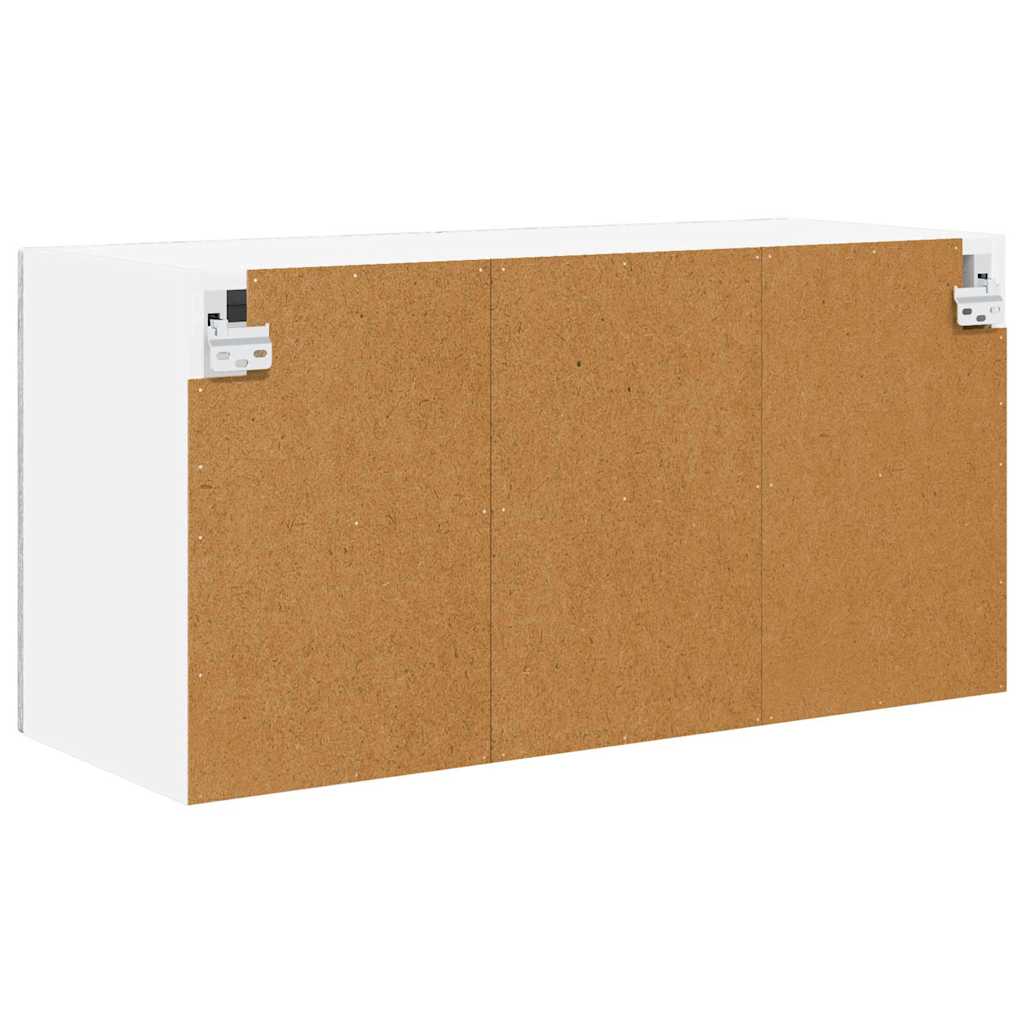 Wandglas-Schrank PORTO Graues Sonoma 60 x 31 x 40 cm