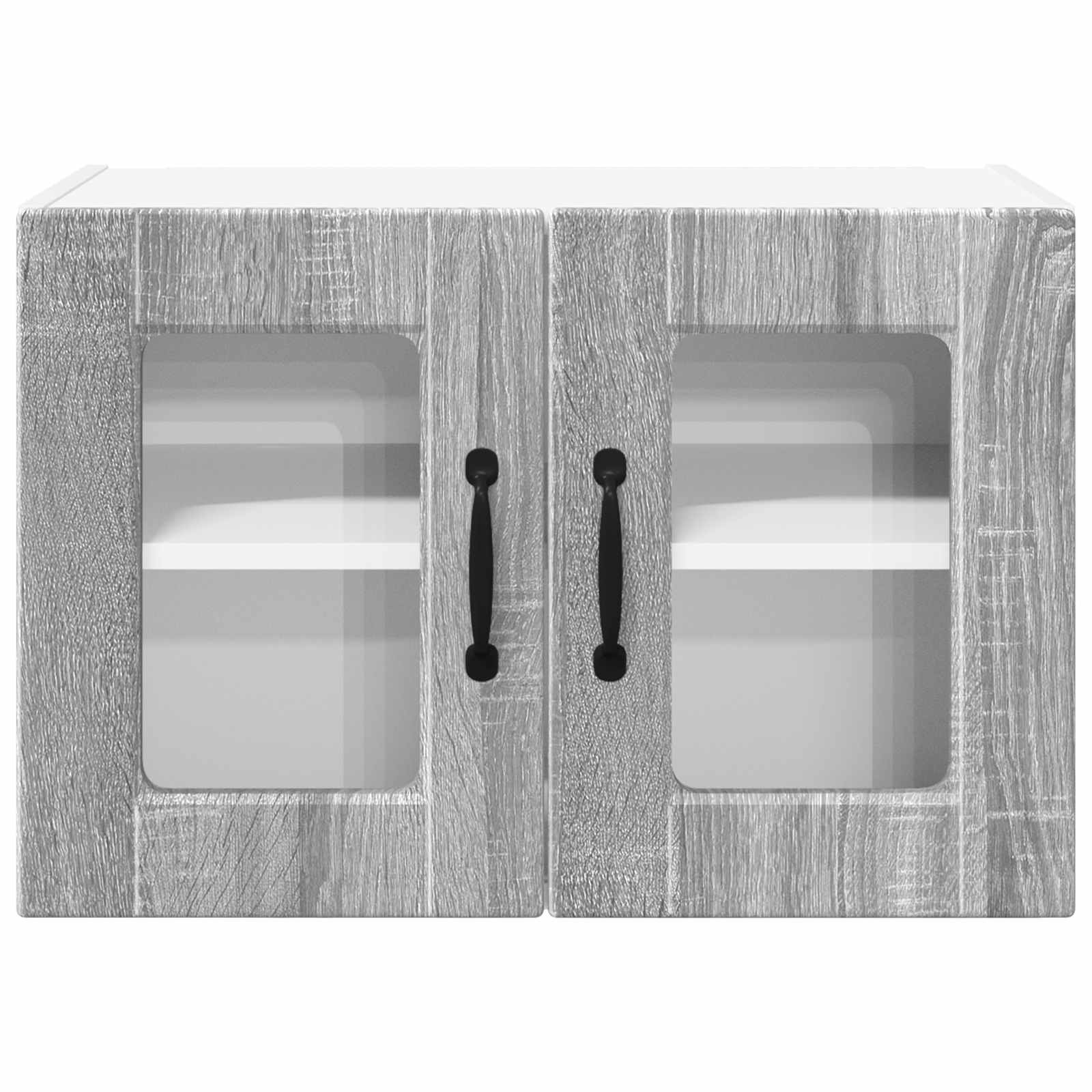 Wandglas-Schrank PORTO Graues Sonoma 60 x 31 x 40 cm