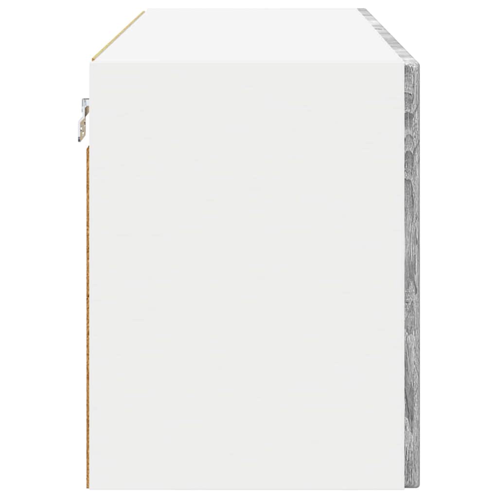 Wandglas-Schrank PORTO 2 pcs Graues Sonoma 60 x 31 x 40 cm