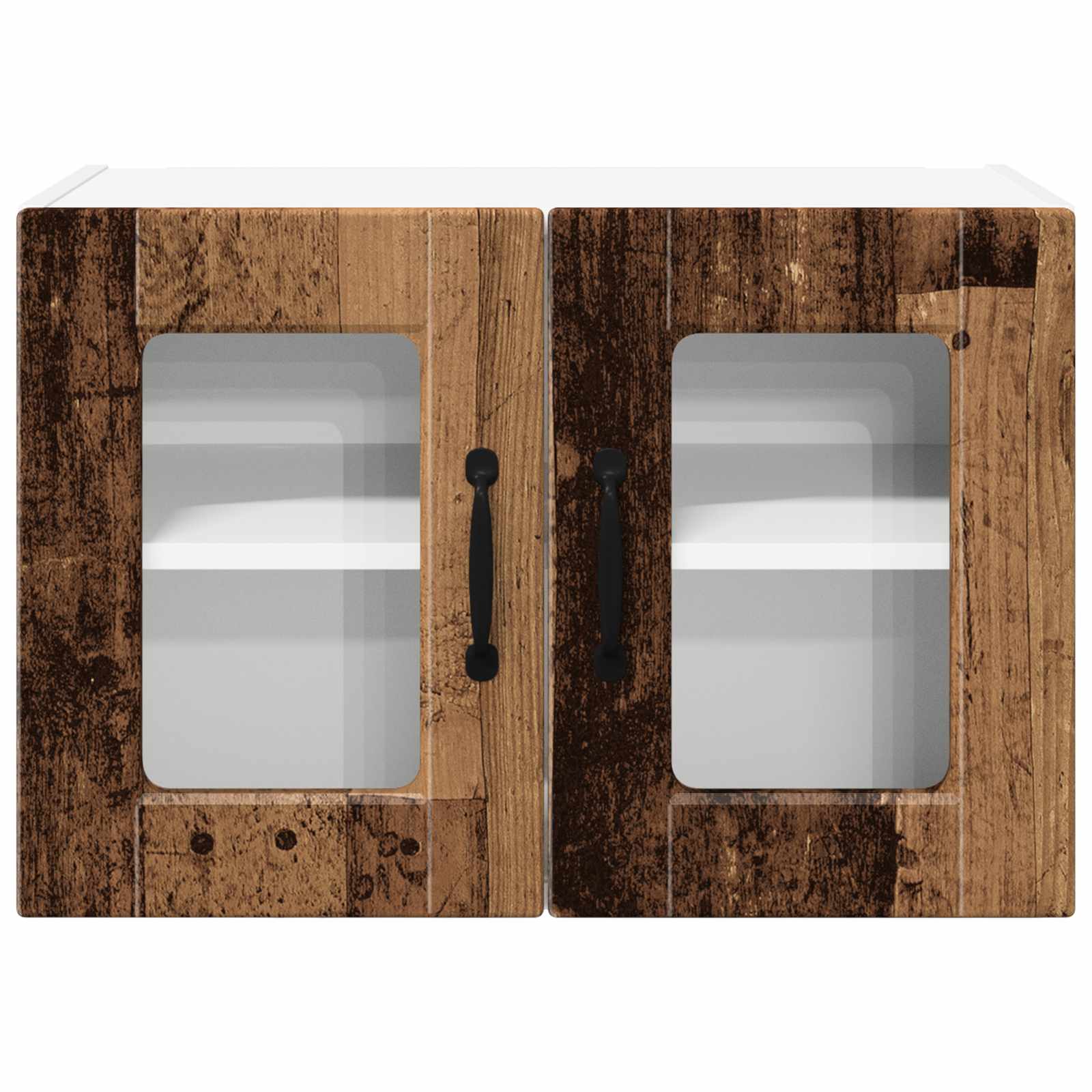Wandglas-Schrank PORTO Altholz 60 x 31 x 40 cm Holzwerkstoff
