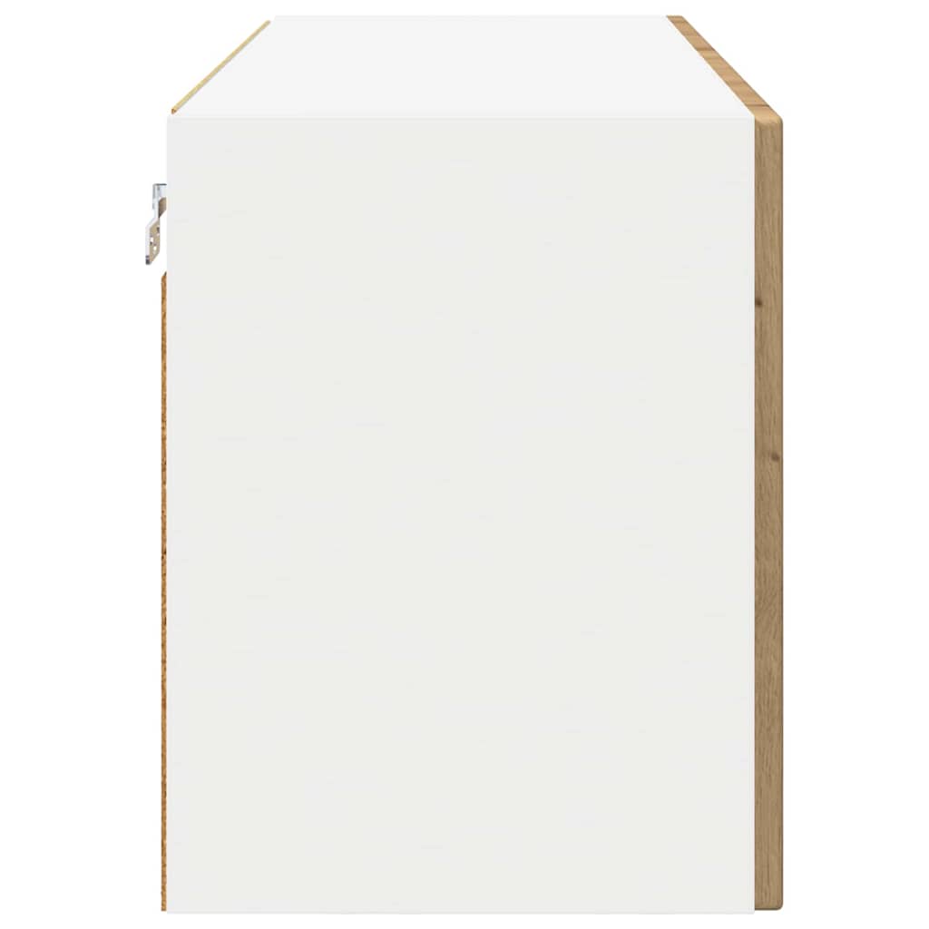 Wandglas-Schrank PORTO 2 pcs Artisan-Eiche 60 x 31 x 40 cm