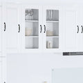 Wandglas-Schrank PORTO Weiß 40 x 31 x 80 cm Holzwerkstoff