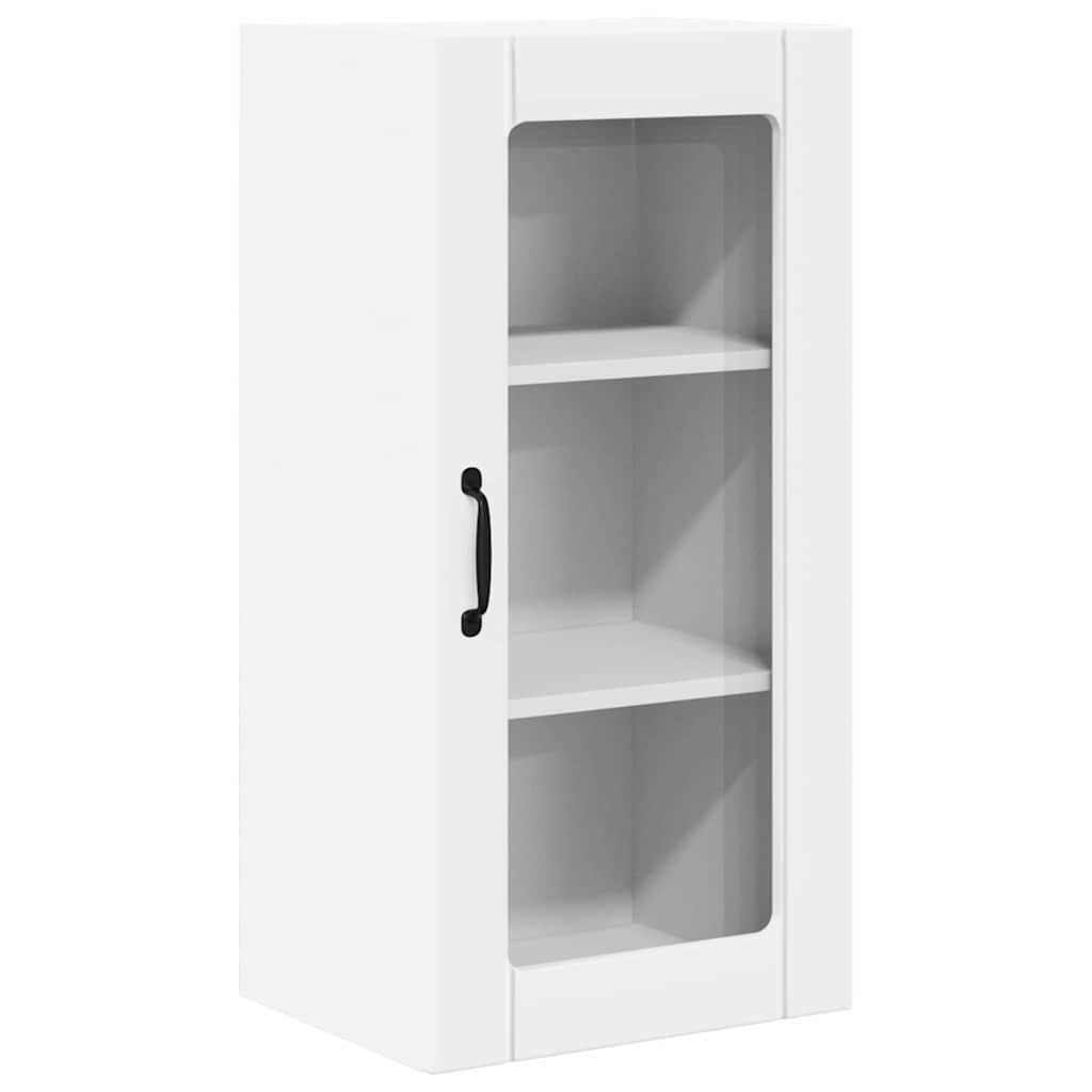 Wandglas-Schrank PORTO Weiß 40 x 31 x 80 cm Holzwerkstoff