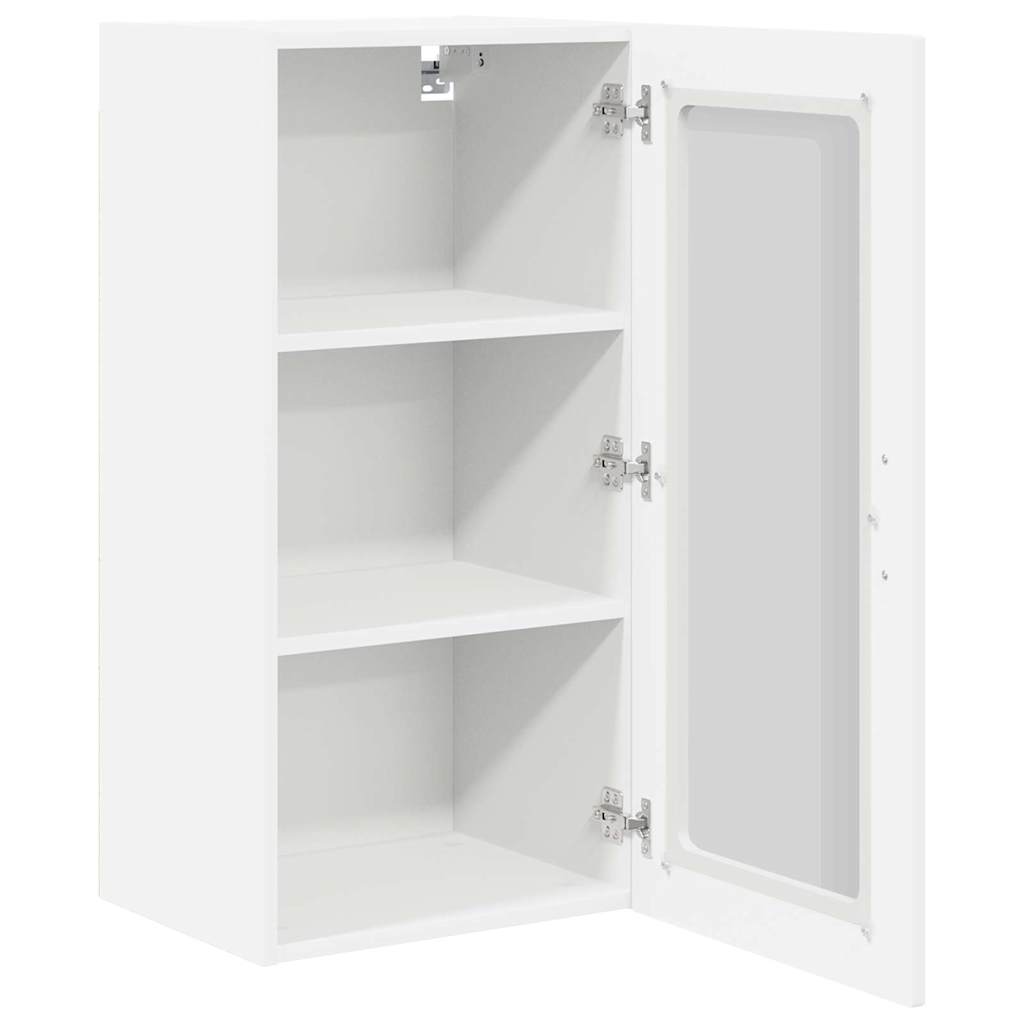 Wandglas-Schrank PORTO 2 pcs Weiß 40 x 31 x 80 cm Holzwerkstoff