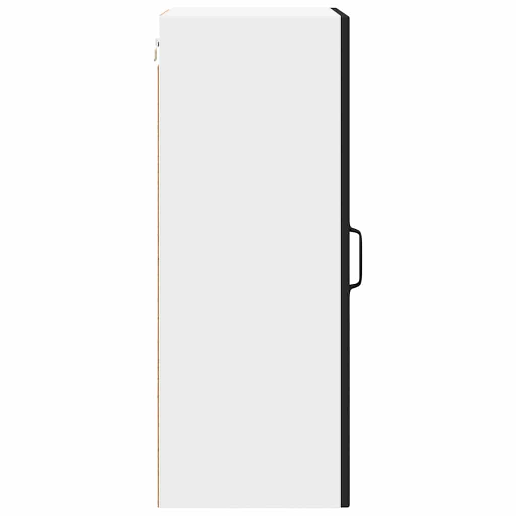 Wandglas-Schrank PORTO Schwarz 40 x 31 x 80 cm Holzwerkstoff