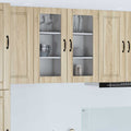 Wandglas-Schrank PORTO Sonoma-Eiche 40 x 31 x 80 cm
