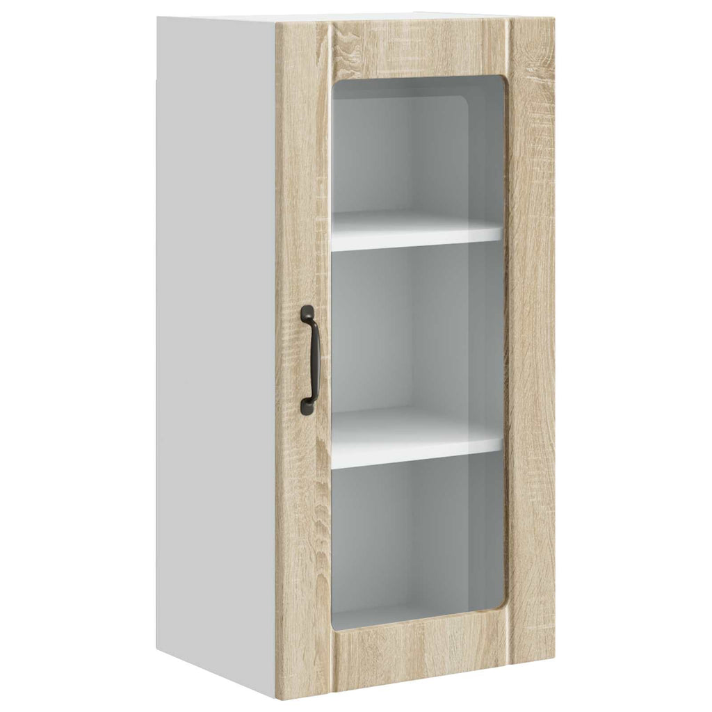 Wandglas-Schrank PORTO Sonoma-Eiche 40 x 31 x 80 cm