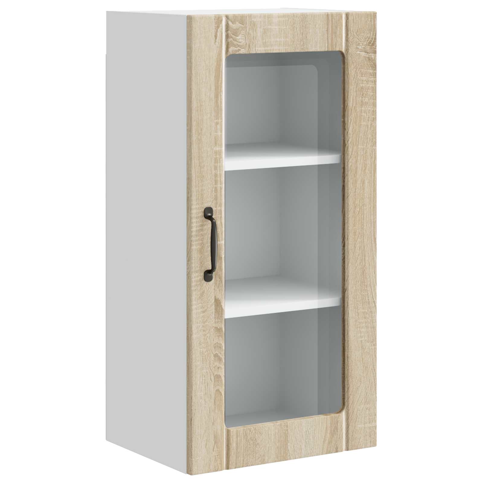 Wandglas-Schrank PORTO Sonoma-Eiche 40 x 31 x 80 cm
