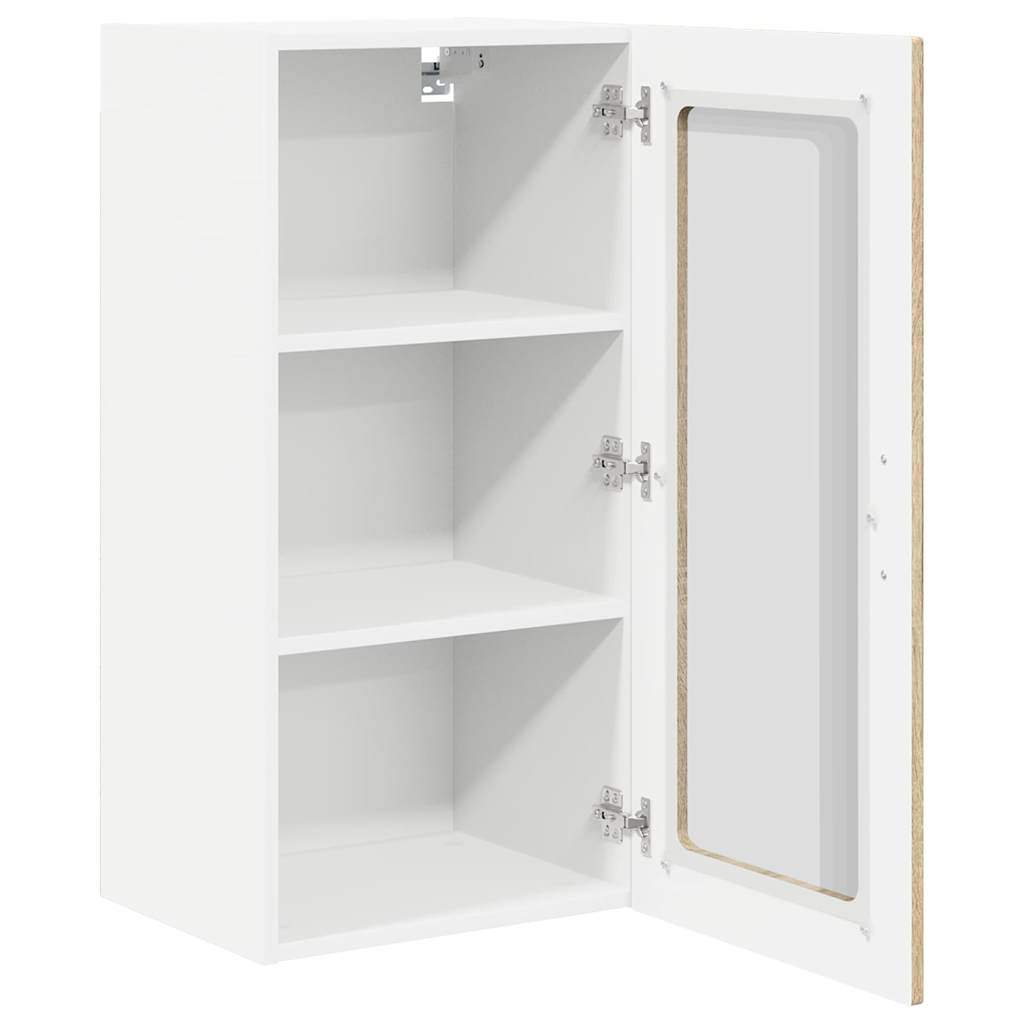 Wandglas-Schrank PORTO Sonoma-Eiche 40 x 31 x 80 cm