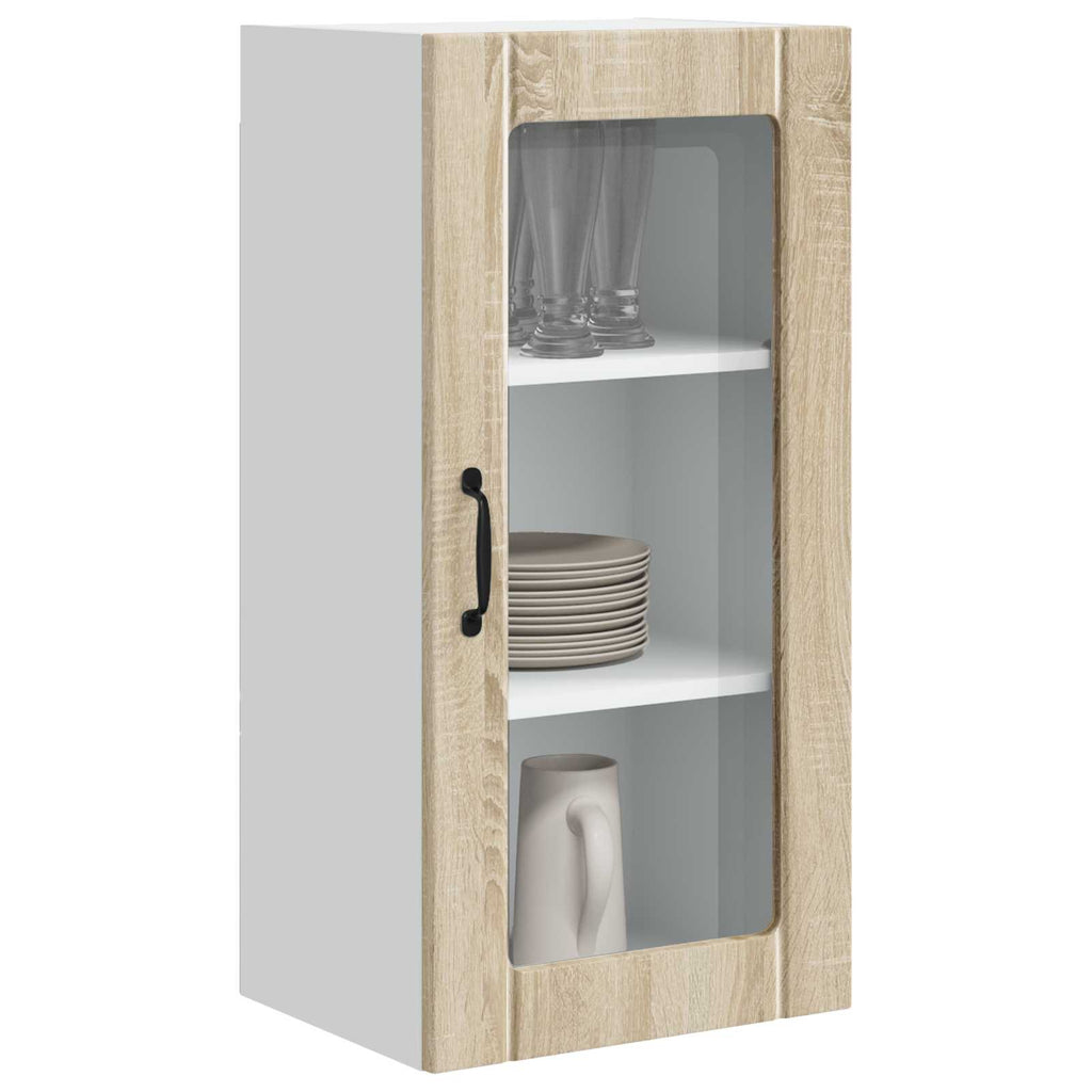 Wandglas-Schrank PORTO Sonoma-Eiche 40 x 31 x 80 cm