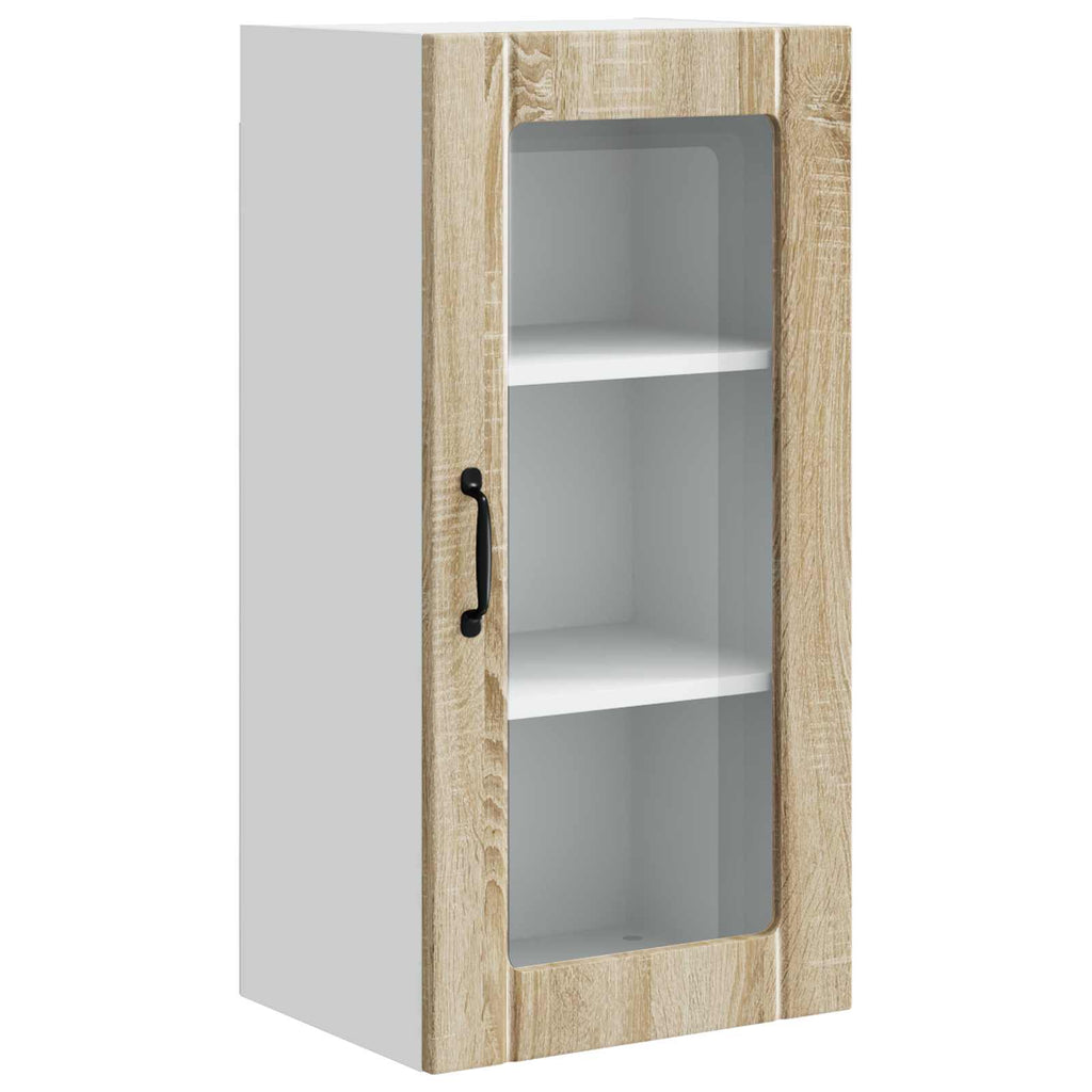 Wandglas-Schrank PORTO 2 pcs Sonoma-Eiche 40 x 31 x 80 cm