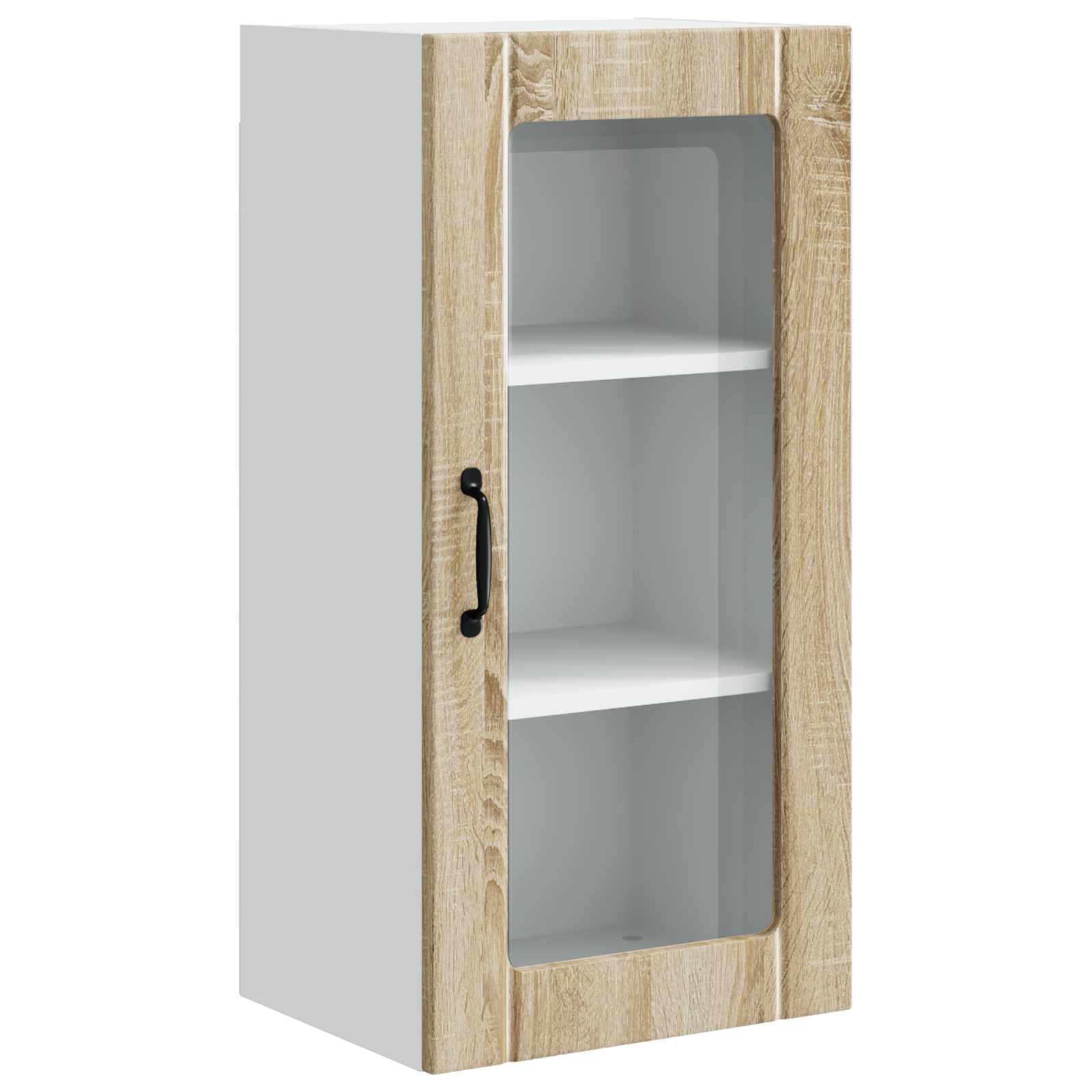 Wandglas-Schrank PORTO 2 pcs Sonoma-Eiche 40 x 31 x 80 cm