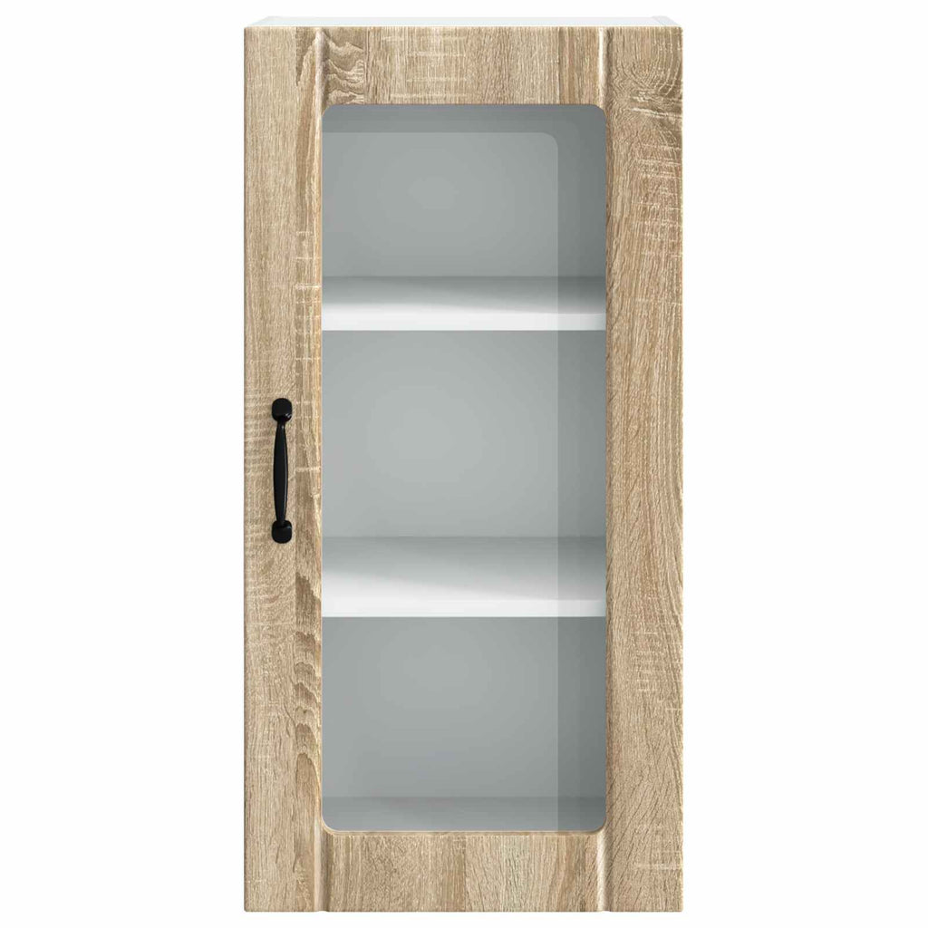 Wandglas-Schrank PORTO 2 pcs Sonoma-Eiche 40 x 31 x 80 cm