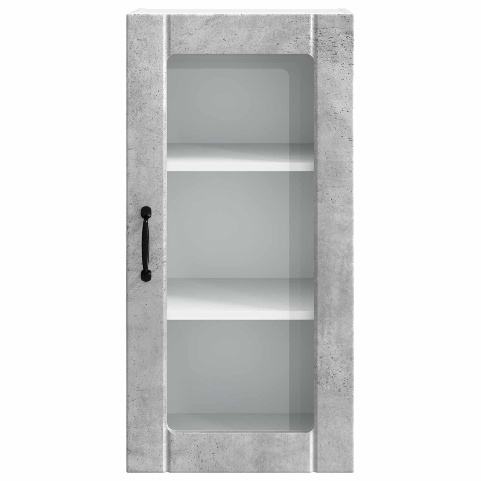 Wandglas-Schrank PORTO Beton Grau 40 x 31 x 80 cm Holzwerkstoff