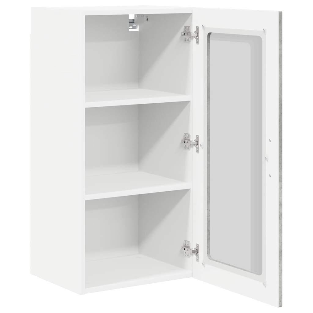 Wandglas-Schrank PORTO 2 pcs Beton Grau 40 x 31 x 80 cm