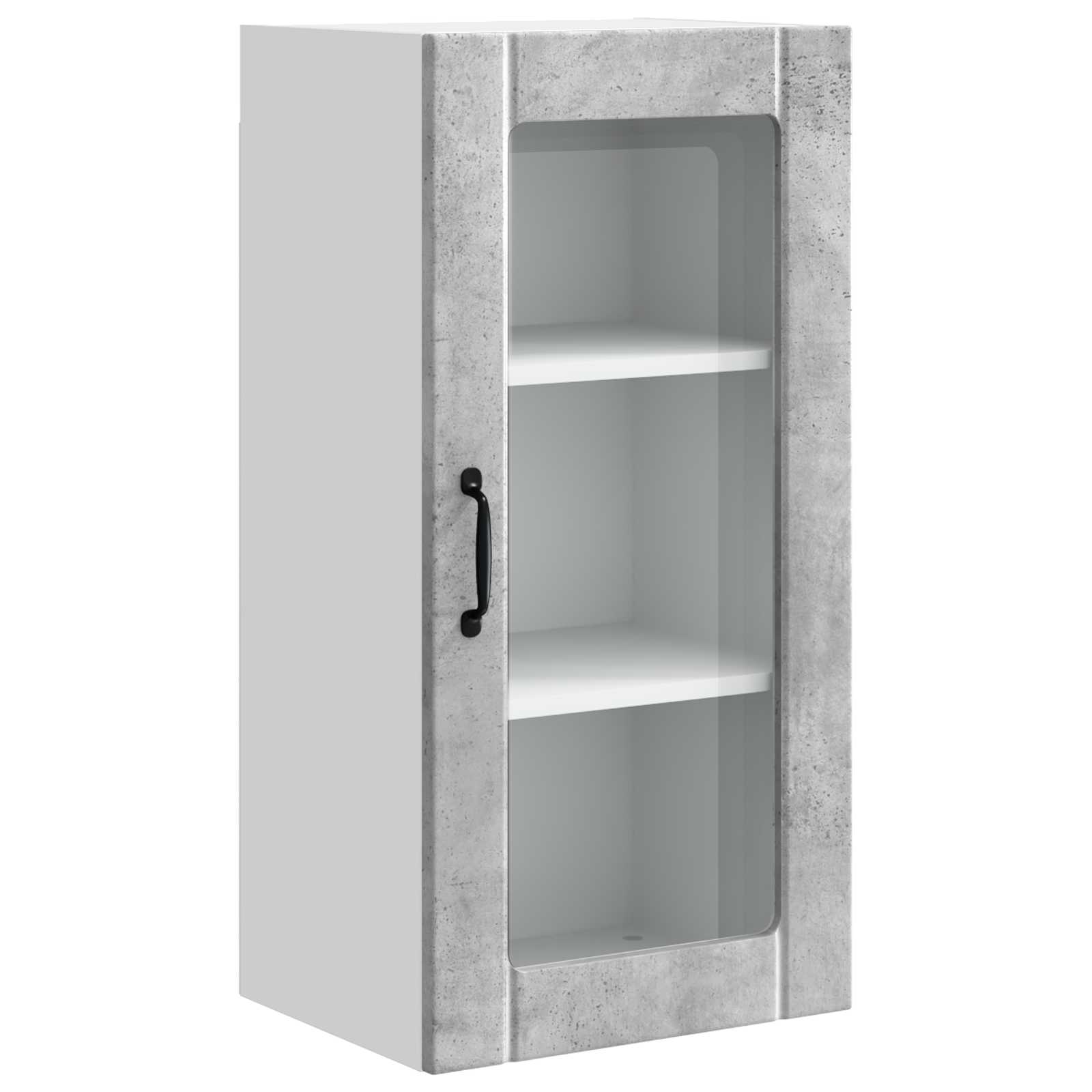 Wandglas-Schrank PORTO 2 pcs Beton Grau 40 x 31 x 80 cm
