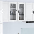 Wandglas-Schrank PORTO Hochglanz Weiß 40 x 31 x 80 cm