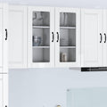 Wandglas-Schrank PORTO 2 pcs Hochglanz Weiß 40 x 31 x 80 cm