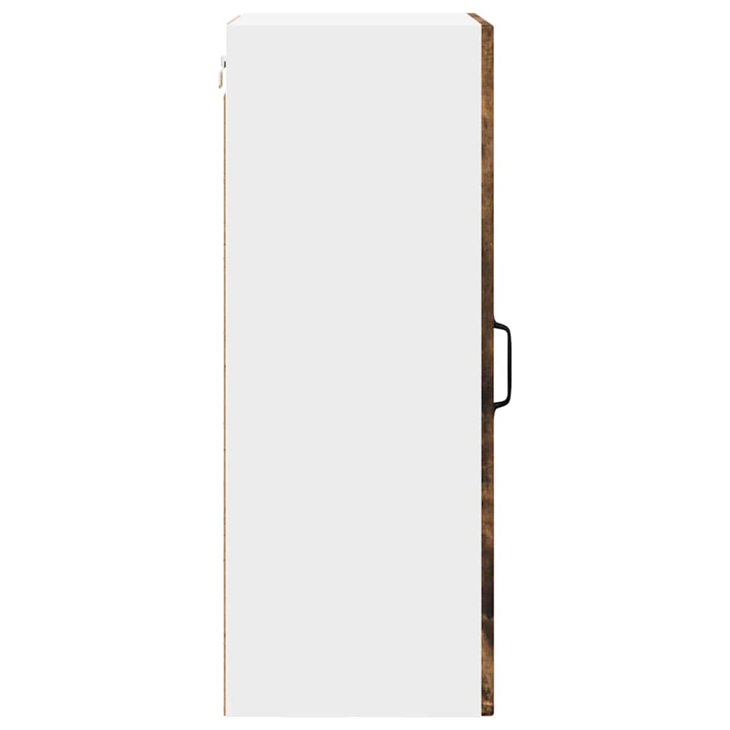 Wandglas-Schrank PORTO 2 pcs Geräucherte Eiche 40 x 31 x 80 cm