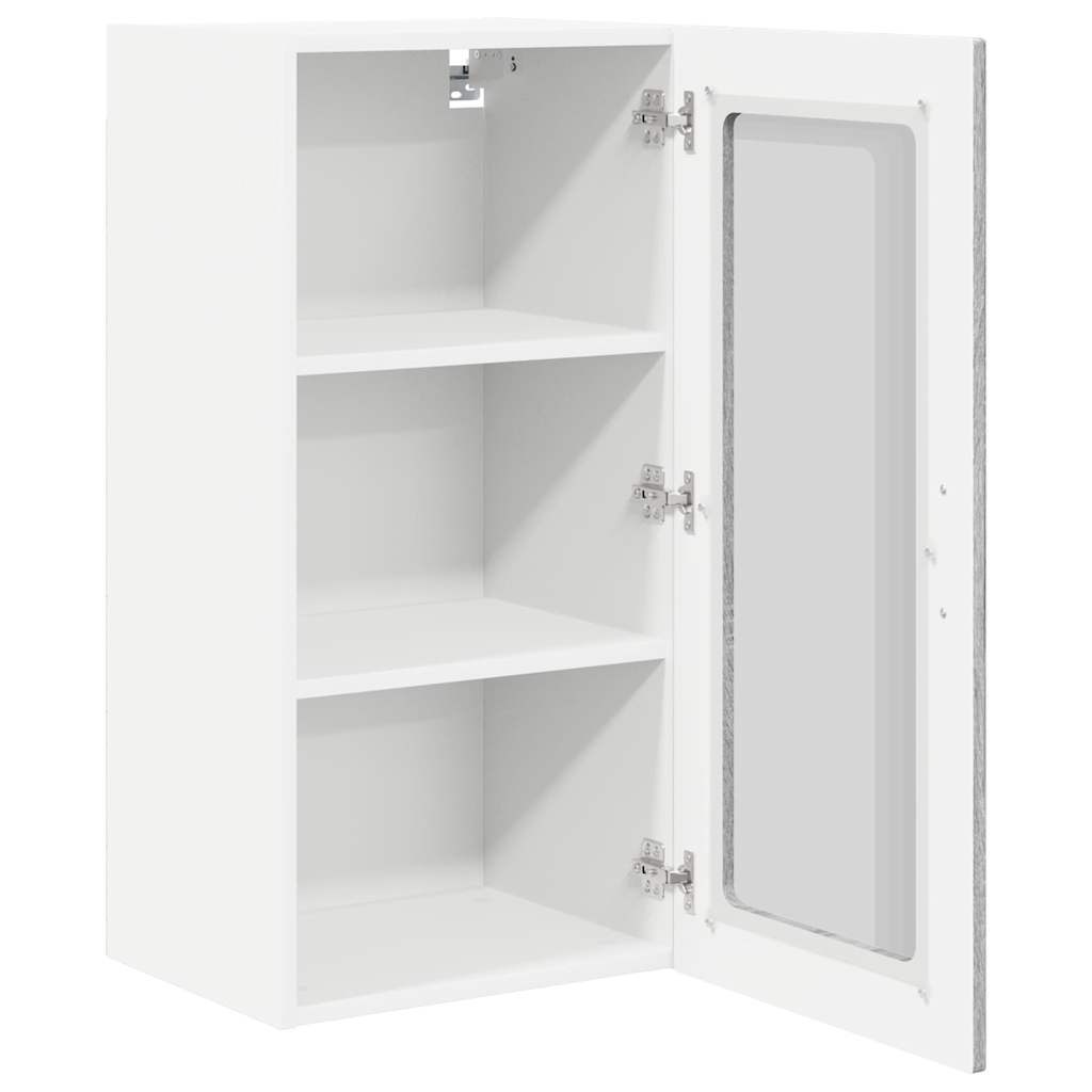 Wandglas-Schrank PORTO Graues Sonoma 40 x 31 x 80 cm