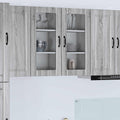 Wandglas-Schrank PORTO 2 pcs Graues Sonoma 40 x 31 x 80 cm