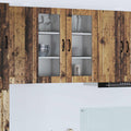 Wandglas-Schrank PORTO Altholz 40 x 31 x 80 cm Holzwerkstoff