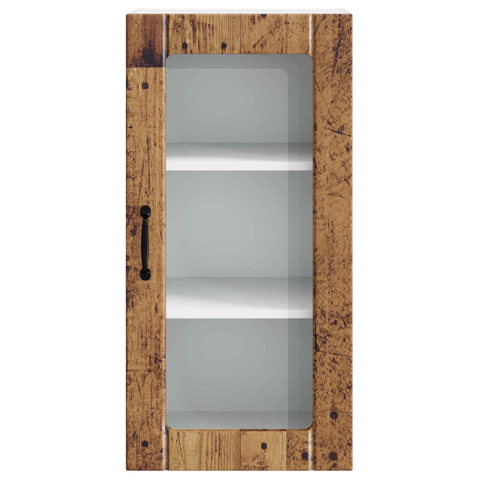 Wandglas-Schrank PORTO 2 pcs Altholz 40 x 31 x 80 cm